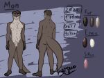  4:3 absurd_res animal_genitalia anthro athletic balls claws fan_character fully_sheathed furry_body genitals hi_res logax52 male mammal model_sheet mustelid nipples original_character_do_not_steal otter plantigrade pubes sheath solo tail thick_tail whiskers 