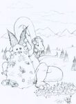  anthro apatosaurus astor car clothing cloud dinosaur diplodocid earmuffs graphite_(artwork) greyscale group larger_anthro larger_male long_neck long_tail macro male monochrome mountain pattern_clothing pattern_scarf pencil_(artwork) plant reptile sauropod scalie scarf size_difference sky smaller_anthro snow snowman solo_focus striped_clothing striped_scarf stripes susandeer tail traditional_media_(artwork) tree vehicle vehicle_destruction 