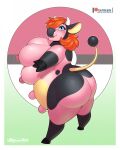  anthro big_breasts big_butt big_teats big_udders breasts butt female generation_2_pokemon hair hi_res hooves horn huge_breasts huge_butt lillymoo miltank multi_breast multi_nipple nintendo nipples pokemon pokemon_(species) red_hair short_stack side_view solo teats udders 