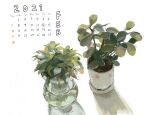  calendar_(medium) highres kgeroua no_humans original plant plant_request potted_plant still_life white_background 