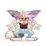  2023 4_fingers 4_toes anthro breasts canid canine clothed clothing digital_media_(artwork) ei-ka feet female fingers fox fur hair mammal simple_background solo toes white_background 