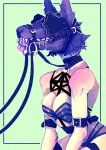  armband ball_gag bdsm blinders bodily_fluids bra canid canine canis clothing collar drooling eyewear fangs female for_a_head fur gag hi_res humanoid lingerie mammal maybelsart reins saliva snout solo tan_body tan_skin teeth tongue tongue_out underwear wolf 