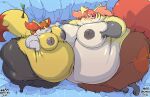  &lt;3 anthro areola belly big_belly big_breasts big_butt big_tail black_eyes braixen breasts butt delphox duo eyewear fangs female fur garuda_six generation_6_pokemon glasses hair huge_breasts huge_butt huge_thighs hyper hyper_belly hyper_breasts hyper_butt hyper_thighs morbidly_obese morbidly_obese_anthro morbidly_obese_female navel nintendo nipples obese obese_anthro obese_female open_mouth orange_body orange_fur overweight overweight_anthro overweight_female pokemon pokemon_(species) red_body red_fur red_hair smile stella_(garuda_six) stick tail teeth text thick_thighs unknown_character white_body white_fur yellow_body yellow_fur 