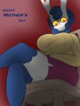  2023 28:37 anthro biped blue_hair blue_markings bottomwear breasts chair clothed clothed_anthro clothed_female clothing colored crossed_legs curled_hair digital_drawing_(artwork) digital_media_(artwork) dominant dominant_anthro dominant_female ears_up english_text felid female front_view fur furniture generation_6_pokemon gloves_(marking) glowing glowing_eyes hair hands_in_lap hands_on_lap hi_res holidays leg_markings long_ears mammal markings mature_anthro mature_female meowstic mother mother&#039;s_day nintendo on_chair parent pencil_skirt plantedpot pokemon pokemon_(species) pokemorph portrait purple_text red_background red_eyes red_inner_ear scary sierra_(plantedpot) simple_background sitting sitting_on_chair skirt socks_(marking) solo sweater tan_clothing tan_sweater tan_topwear text three-quarter_portrait topwear white_body white_fur wide_eyed yellow_sclera 