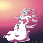  absurd_res anthro balls big_balls cock_vore dirtymac eeveelution galarian_form galarian_rapidash generation_1_pokemon generation_6_pokemon genitals hi_res hybrid hyper male muscular muscular_male nintendo penile penis pokemon pokemon_(species) rapidash regional_form_(pokemon) sylveon vore 