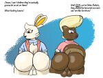  anthro balls big_balls big_butt brown_body brown_fur butt duo english_text facesitting facesitting_pov frat_boy fraternity fur genitals hair hi_res huge_balls huge_butt huge_thighs hyper_hair lagomorph leporid male male/male mammal mustelid orange_eyes otter pompadour preppy profanity purple_eyes rabbit simple_background sitting_on_another snooty tail tail_tuft text thereexistsk thick_thighs tuft white_body white_fur 
