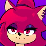  anthro fan_character female fur humanoid icon logo low_res piercing profile red_body red_eyes red_fur sega solo sonic_the_hedgehog_(series) 