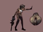  andromorph anthro anus armor bodily_fluids breasts butt cum domestic_ferret esme_plumpkin female gaping genital_fluids genitals girly goobeejoo gulonine gun headgear helmet hi_res hybrid intersex male mammal marten mustelid musteline nude penis pine_marten pixile_studios polecat_(mustelid) ranged_weapon solo spread_anus spreading super_animal_royale trans_(lore) trans_woman_(lore) true_musteline weapon weasel 