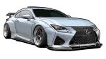  car highres kaizou-sha_no_illust_bot lexus lexus_rc_f motor_vehicle no_humans original simple_background solo sports_car vehicle_focus white_background 