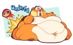  anthro belly belly_rolls big_belly chubby_cheeks deep_navel english_text fat_rolls gameplay_mechanics huge_thighs hyper hyper_belly hyper_hips hyper_thighs male mammal moobs morbidly_obese morbidly_obese_anthro morbidly_obese_male navel obese obese_anthro obese_male overweight overweight_anthro overweight_male rodent roundedpentagon skedaddler solo squish super_mario_bros_wonder text thick_thighs 