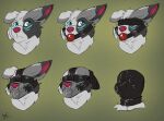  anthro asphyxiation ball_gag bdsm blindfold border_collie breath_play canid canine canis collie domestic_dog floppy_ears gag gagged gordiethecollie herding_dog hi_res howlart latex male mammal muzzle_(object) muzzled pastoral_dog sensory_deprivation sheepdog solo tape 