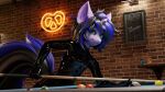  anthro arthoncobra ball bat billiard_ball billiard_table billiards clothing dragon equid equine furniture hi_res horse kurolatex latex latex_clothing looking_at_viewer male mammal pony rubber rubber_clothing rubber_suit solo table 