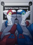  3:4 absurd_res camera english_text generation_3_pokemon hand_holding hi_res latias latios legendary_pokemon looking_at_viewer nintendo pokemon pokemon_(species) questionable_consent repopulation_program shadow story_at_source suiro text 