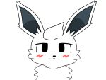  blush eeveelution flareon fur generation_1_pokemon naky nintendo pokemon pokemon_(species) simple_background solo 
