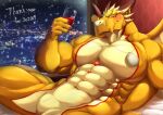  abs absurd_res anthro back_wings bed city cityscape container cup dragon drinking_glass egg furniture glass glass_container glass_cup hi_res horn horned_humanoid humanoid jewelry lifewonders male muscular muscular_male necklace ophion pecs red_eyes slit solo spread_legs spreading tokyo_afterschool_summoners toranoyouhei wine_glass wings 