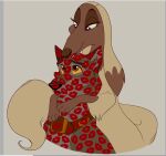  afghan_hound anthro balto balto_(film) canid canine canis domestic_dog duo embrace female hug hunting_dog hybrid kiss_mark kissing lipstick makeup male male/female mammal nivarra sighthound sylvie_(balto) universal_studios wolf wolfdog 