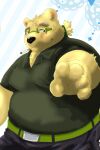  2023 anthro bear belly big_belly black_nose bottomwear clothing hi_res humanoid_hands kemono leib_(tas) lifewonders male mammal overweight overweight_male pants polar_bear shirt smoking solo sugekuma tokyo_afterschool_summoners topwear ursine 