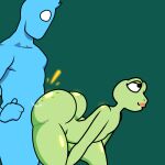  1:1 amphibian amphibian_humanoid anal anal_orgasm anal_penetration animal_humanoid animated anthro balls big_balls big_butt big_muscles big_penis blue_body blue_hair blue_skin bodily_fluids butt cum cum_in_ass cum_inside deep_penetration duo flirting freckles freckles_on_butt freckles_on_thighs frog frog_humanoid genital_fluids genitals girly green_body green_skin hair hi_res hidrobandis huge_balls huge_butt huge_eyes huge_penis human humanoid hybrid lips lipstick looking_at_another looking_at_partner looking_back looking_confused looking_pleasured looking_up makeup male male/male mammal mouthless muscular no_pupils noseless nude papriko paps_(papriko) penetration penis sex short_playtime slime teasing text thick_lips thick_thighs white_eyes wide_hips 