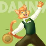  anthro cats_don&#039;t_dance clothing domestic_cat felid feline felis female hat headgear headwear hi_res male male/female mammal naoto smile solo warner_brothers 