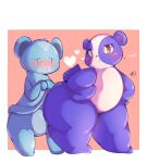  &lt;3 bear big_butt blush blush_lines butt duo female giant_panda hasbro herpestid hi_res lightmizano littlest_pet_shop male male/female mammal mongoose penny_ling presenting presenting_hindquarters simple_background sunil_nevla thick_thighs 