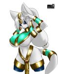  absurd_res big_breasts breasts clothing exercise felid female footwear generation_4_pokemon hi_res jewelry lucario mammal mi_lan milan necklace nintendo pokemon pokemon_(species) socks 