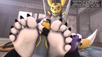  ambiguous_gender animal_humanoid anthro bandai_namco canid canid_humanoid canine canine_humanoid digimon digimon_(species) foot_fetish foot_play footjob fox_humanoid hi_res humanoid mammal mammal_humanoid pov_handjob sex solo taomon umbreonthewhovian 