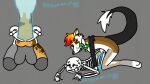  anthro bone duo female gynomorph intersex intersex/male maggie(rainbowwolf) male rainbowwolf6112 sans_(undertale) self_insert skeleton undertale_(series) 