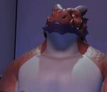  animated anthro babawolf breath chubby_male dragon male mask nifans orgasm_face solo tongue tongue_out 