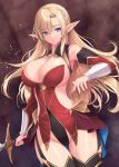  elf highres kirishima_satoshi knight original pointy_ears revealing_clothes 