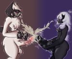  absol absurd_res animal_genitalia animal_humanoid animal_penis anthro big_butt black_body bodily_fluids bovid bovid_humanoid breasts butt caprine caprine_humanoid cum cum_drip cum_in_mouth cum_inside cum_on_breasts cum_on_chest cum_on_face cum_on_penis cumshot dripping duo ejaculation equine_genitalia equine_penis fur generation_3_pokemon genital_fluids genitals girly hi_res horn horned_humanoid humanoid humanoid_genitalia humanoid_penis kissing leaking_precum male male/male mammal mammal_humanoid masturbation mistyy_dark_story_(artist) nintendo penile penile_masturbation penis penis_kissing penis_size_difference penises_touching pokemon pokemon_(species) precum precum_drip precum_string r-mk r-mk_(character) sheep sheep_boy_(mistyy_draws) sheep_humanoid tail tail_motion tailwag thick_thighs white_body white_fur wide_hips 