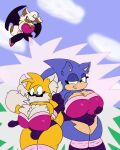  absurd_res big_breasts breasts chibitay gender_transformation hi_res huge_breasts miles_prower mtg_transformation mti_transformation rouge_the_bat rouge_the_bat_outfit sega sonic_the_hedgehog sonic_the_hedgehog_(series) transformation 