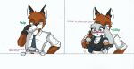  anthro big_breasts blush breasts comic disney duo english_text female hi_res judy_hopps male male/female nick_wilde pace-maker small_waist text wide_hips zootopia 