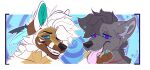  ame ameko artist_gxdaddy canid canine canis domestic_dog duo fur grey_body grey_fur hi_res hypnosis hypnotic_eyes karex male male/male mammal mind_control tongue tongue_out white_body white_fur wolf 