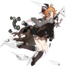  1girl ahoge ass bag battery binoculars black_jacket blue_eyes blush boots broken broken_eyewear brown_bag brown_footwear brown_hair bullet_hole compass envelope flashlight full_body garrison_cap girls&#039;_frontline glasses grey_socks gun hair_ornament hairclip hat holding holding_gun holding_weapon holster jacket kampfpistole_z kneeling layered_legwear long_sleeves looking_at_viewer looking_back medium_hair nzdd000 object_request official_art open_bag open_mouth panties panties_removed paper plaid plaid_skirt polka_dot polka_dot_scarf rabbit_hair_ornament satchel scarf scorch_mark semi-rimless_eyewear shoe_soles simple_background skirt socks solo spilling tears teeth torn_clothes torn_skirt transparent_background under-rim_eyewear underwear upper_teeth_only weapon white_panties white_scarf wkp_(girls&#039;_frontline) zipper 