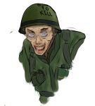  blue_eyes crazy explosive full_metal_jacket glasses grenade helmet laughing military non-web_source soldier solo vietnam_war 
