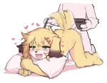  cum cum_in_pussy doggystyle fang furry furry_female happy heart heart-shaped_pupils leash object_hug pillow pillow_hug recording sex symbol-shaped_pupils tail tail_wagging vaginal 