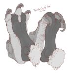  ambiguous_gender anthro arthropod barefoot claws duo feet feet_together foot_fetish foot_focus fur insect kredri paws scalie simple_background soles toe_claws toes 