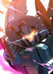  anksha assault_visor debris gundam gundam_unicorn highres kuri_giepi light_trail mecha mobile_suit motion_blur no_humans portrait robot science_fiction solo turning_head 