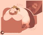  bear beard belly buried crush cuddling embrace facial_hair forced furniture gastropod giant_panda hi_res hug lying mammal micro mollusk moobs muffling organs overweight press pudge sleeping slug smothering snooze sofa squish stomach struggling tired translucent under 