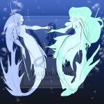  anthro couple_(disambiguation) duo female hi_res humanoid laudrawin male male/female mammal marine merfolk romantic romantic_couple siren sirenian split_form triton ych ych_(character) 