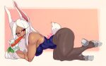  animal_humanoid ass_up big_breasts big_butt breasts bunny_costume butt carrot clothed clothing costume female food hair hi_res humanoid klebo lagomorph lagomorph_humanoid legwear leporid_humanoid long_ears mammal mammal_humanoid miruko my_hero_academia nipple_outline pantyhose plant rabbit_humanoid red_eyes scut_tail short_tail side_boob side_view solo tail teeth thick_thighs tongue vegetable white_hair wide_hips 