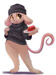  absurd_res alpha_channel anthro beanie brown_body brown_fur clothing cutlery dessert eating eating_food food food_on_face food_on_plate fork fur gelatin hat headgear headwear hi_res holding_plate jell-o kitchen_utensils male mammal mouse murid murine pantsless pink_ears pink_tail plate rodent shaded simple_background solo tail tools transparent_background vasdocor_01 whiskers yellow_eyes 