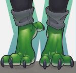  3_toes absurd_res anthro bottomwear claws clothing cuffed_pants dragon feet foot_focus hi_res huge_filesize male pants shibyo soles solo toes 
