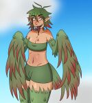  absurd_res animal_humanoid anthro avian avian_humanoid blood bodily_fluids european_mythology feathers fishmoder greek_mythology gynomorph harpy harpy_humanoid hi_res humanoid hybrid intersex mythological_avian mythology solo tail_feathers wings 