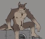  abs anthro balls barefoot biceps blainwolf canid canine canis casual_nudity feet flaccid foreskin fur genitals humanoid_genitalia humanoid_hands humanoid_penis male mammal manly muscular muscular_anthro muscular_male nipples nude pecs penis simple_background solo toes wolf 