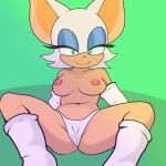  breasts butt eyelashes female female/female fur genitals humanoid nipples pink_nipples pussy rouge_the_bat sega smile smiling_at_viewer smirk smirking_at_viewer solo sonic_the_hedgehog_(series) spread_pussy spreading typicalnsfwacc 