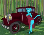  anthro breasts cartoon_network clothing delta_dewitt detailed_background digital_media_(artwork) domestic_cat felid feline felis female mammal nicole_watterson solo the_amazing_world_of_gumball 