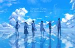  blue_sky cloud cloudy_sky cr-s01 gabriel_cunningham group_picture hank_freebird hospital_rokunin_no_ishi japanese_clothes kimono lab_coat listovite maria_torres mira_kimishima multiple_boys multiple_girls sky standing tomoe_tachibana 