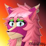  4k 9:16 anthro blue_eyes digital_media_(artwork) ear_piercing ear_ring female fur hair hi_res looking_at_viewer mammal onetruefanatyk piercing pusia ring_piercing simple_background smile solo 