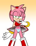  absurd_res accessory amy_rose anthro boots bracelet clothed clothing clothing_lift dress dress_lift eulipotyphlan female footwear fur gloves green_eyes hair_accessory hairband handwear hedgehog hi_res jewelry lettuce_(artist) mammal navel panties pink_body pink_fur sega solo sonic_the_hedgehog_(series) underwear 